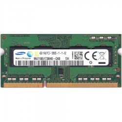 رم لپ تاپ DDR3 تک کاناله 1600 مگاهرتز سامسونگ مدل M471B5173BH0-CK0 ظرفیت 4 گیگابایت