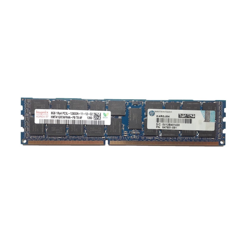 رم کامپیوتر DDR3 یک کاناله 1600 مگاهرتز ECC اچ پی مدل PC3-12800R ظرفیت 8 گیگابایت رم کامپیوتر DDR3 یک کاناله 1600 مگاهرتز ECC اچ پی مدل PC3-12800R ظرفیت 8 گیگابایت