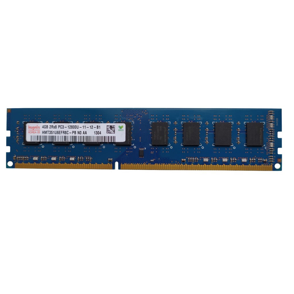 رم کامپیوتر DDR3 تک کاناله12800 مگاهرتز CL11 هاینیکس مدل HMT351U6EFR8C ظرفیت 4 گیگابایت رم کامپیوتر DDR3 تک کاناله12800 مگاهرتز CL11 هاینیکس مدل HMT351U6EFR8C ظرفیت 4 گیگابایت