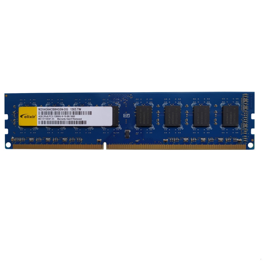 رم کامپیوتر DDR3 تک کاناله 12800 مگاهرتز CL9 الیکسیر مدل M2X4G64CB8HG5N-DG ظرفیت 4 گیگابایت رم کامپیوتر DDR3 تک کاناله 12800 مگاهرتز CL9 الیکسیر مدل M2X4G64CB8HG5N-DG ظرفیت 4 گیگابایت