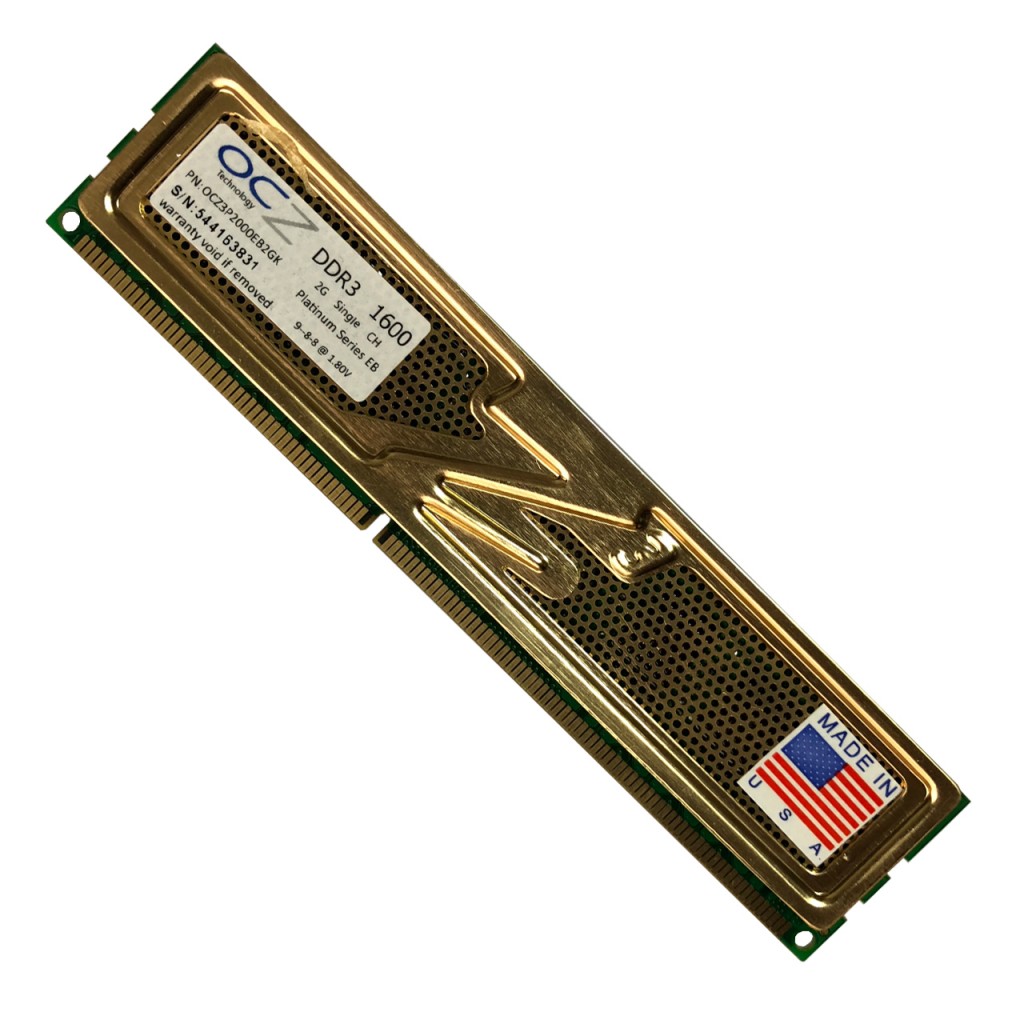 رم کامپیوتر DDR3 تک کاناله ۱۶۰۰ مگاهرتز CL۱۱ او سی زد مدل platinum ظرفیت 2 گیگابایت رم کامپیوتر DDR3 تک کاناله ۱۶۰۰ مگاهرتز CL۱۱ او سی زد مدل platinum ظرفیت 2 گیگابایت