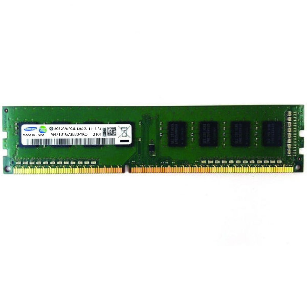 رم کامپیوتر DDR3 تک کاناله 1600 مگاهرتز CL11 سامسونگ مدل PC3 ظرفیت 8 گیگابایت رم کامپیوتر DDR3 تک کاناله 1600 مگاهرتز CL11 سامسونگ مدل PC3 ظرفیت 8 گیگابایت