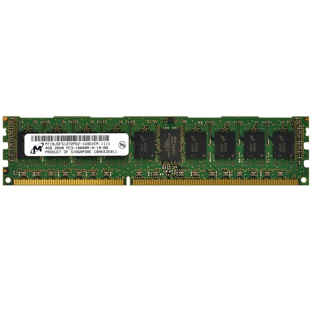 رم سرور DDR3 تک کاناله 1333 مگاهرتز CL9 میکرون مدل MT18JSF51272PDZ-1G4D1EA ظرفیت 4 گیگابایت رم سرور DDR3 تک کاناله 1333 مگاهرتز CL9 میکرون مدل MT18JSF51272PDZ-1G4D1EA ظرفیت 4 گیگابایت