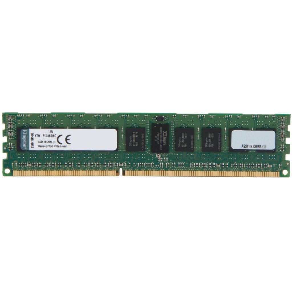 رم سرور DDR3 تک کاناله 1600 مگاهرتز CL11 کینگستون مدل KTH-PL316S/8G ظرفیت 8 گیگابایت رم سرور DDR3 تک کاناله 1600 مگاهرتز CL11 کینگستون مدل KTH-PL316S/8G ظرفیت 8 گیگابایت
