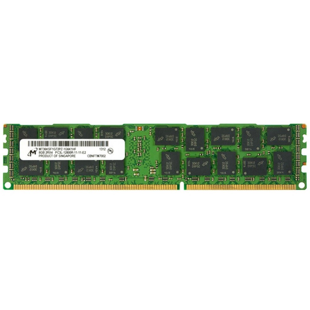 رم سرور DDR3 تک کاناله 1600 مگاهرتز CL11 میکرون مدل MT36KSF1G72PZ-1G6K1HF ظرفیت 8 گیگابایت رم سرور DDR3 تک کاناله 1600 مگاهرتز CL11 میکرون مدل MT36KSF1G72PZ-1G6K1HF ظرفیت 8 گیگابایت