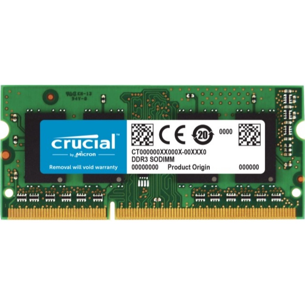 رم لپ تاپ DDR3L تک کاناله 1333 مگاهرتز CL9 کروشیال مدل CT8 ظرفیت 8 گیگابایت رم لپ تاپ DDR3L تک کاناله 1333 مگاهرتز CL9 کروشیال مدل CT8 ظرفیت 8 گیگابایت