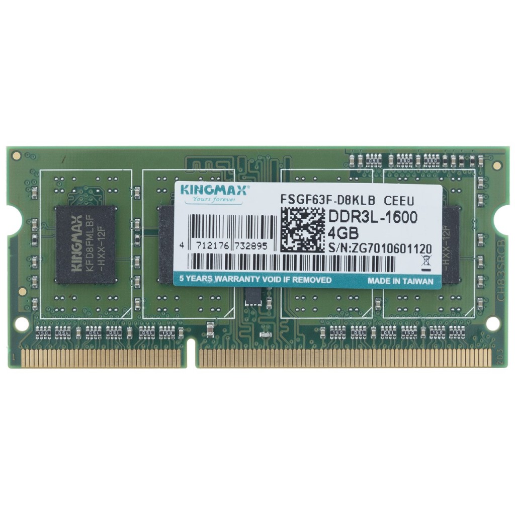 رم لپ تاپ DDR3L تک کاناله 1600 مگاهرتز کینگ مکس ظرفیت 4 گیگابایت رم لپ تاپ DDR3L تک کاناله 1600 مگاهرتز کینگ مکس ظرفیت 4 گیگابایت