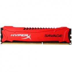 رم کامپیوتر DDR4 تک کاناله 2400 مگاهرتز CL13 کینگستون مدل HyperX Savage ظرفیت 4 گیگابایت