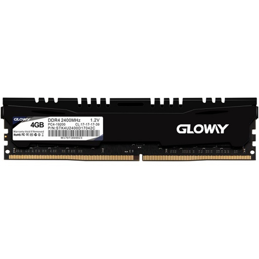 رم کامپیوتر DDR4 تک کاناله 2400 مگاهرتز CL17اگلووی مدل STK ظرفیت 4گیگابایت رم کامپیوتر DDR4 تک کاناله 2400 مگاهرتز CL17اگلووی مدل STK ظرفیت 4گیگابایت
