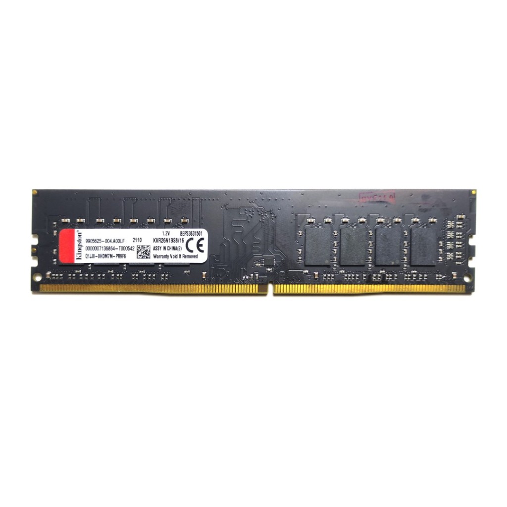 رم کامپیوتر DDR4 تک کاناله 2666 مگاهرتز CL19 کینگستون مدل KVR264N19S8 ظرفیت 16 گیگابایت رم کامپیوتر DDR4 تک کاناله 2666 مگاهرتز CL19 کینگستون مدل KVR264N19S8 ظرفیت 16 گیگابایت