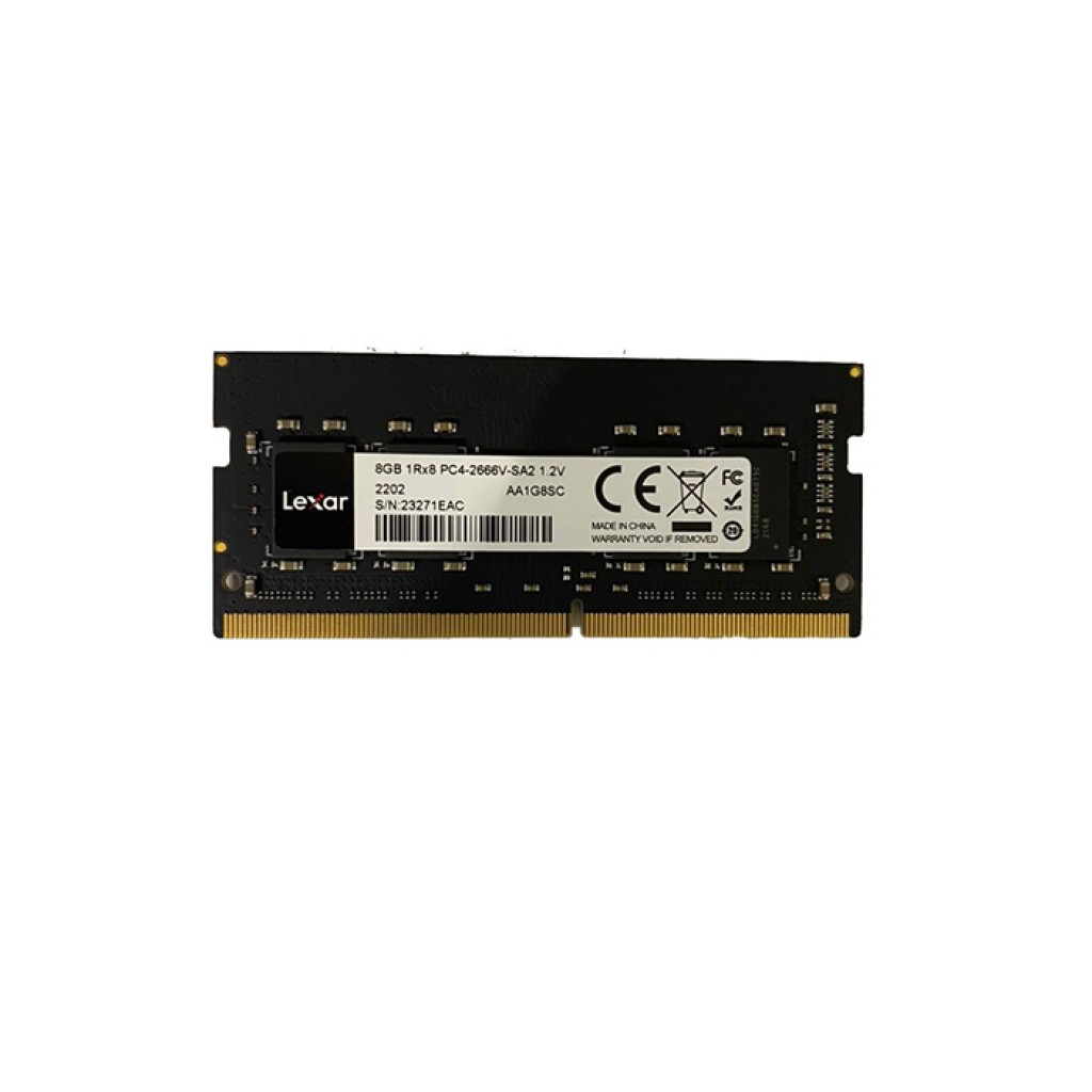 رم لپ تاپ DDR4 تک کاناله 2666 مگاهرتز CL19 لکسار مدل AA1G8SC ظرفیت 8 گیگابایت