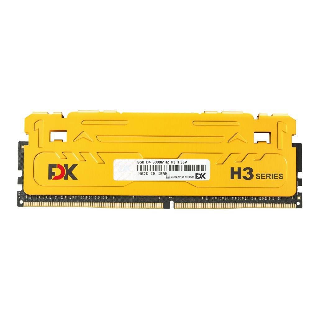 رم کامپیوتر DDR4 تک کاناله 3000مگاهرتز CL15 فدک مدل H3 ظرفیت 8 گیگابایت رم کامپیوتر DDR4 تک کاناله 3000مگاهرتز CL15 فدک مدل H3 ظرفیت 8 گیگابایت