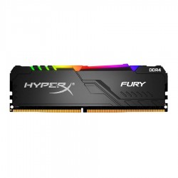 رم کامپیوتر DDR4 تک کاناله 3200 مگاهرتز cl16 هایپرایکس مدل Fury RGB ظرفیت 8 گیگابایت