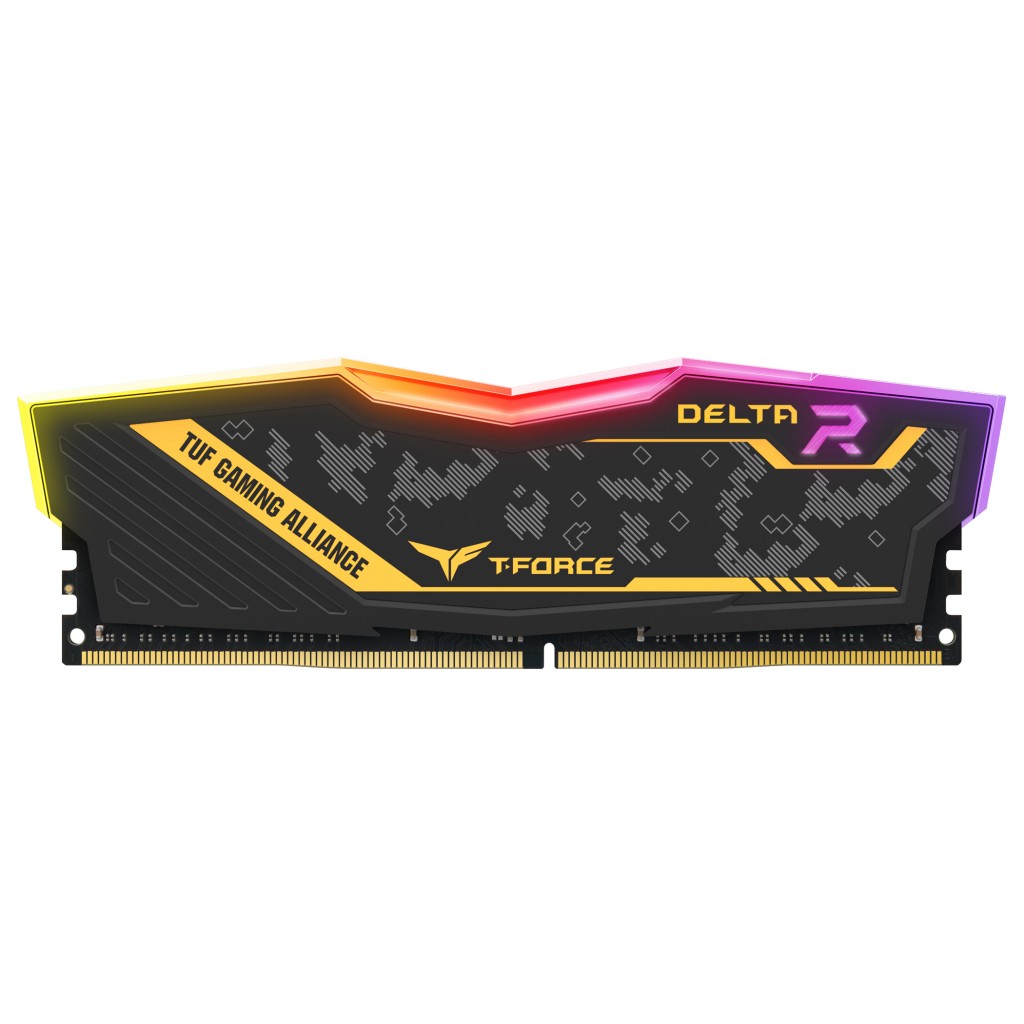 رم کامپیوتر DDR4 تک کاناله 3200 مگاهرتز CL16 تیم گروپ مدل DELTA TUF ظرفیت 16 گیگابایت رم کامپیوتر DDR4 تک کاناله 3200 مگاهرتز CL16 تیم گروپ مدل DELTA TUF ظرفیت 16 گیگابایت