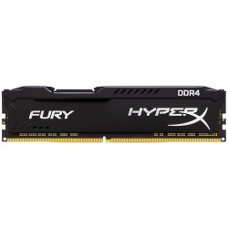 رم کامپیوتر DDR4 تک کاناله 3200 مگاهرتز CL18 کینگستون مدل HyperX Fury Black ظرفیت 16 گیگابایت