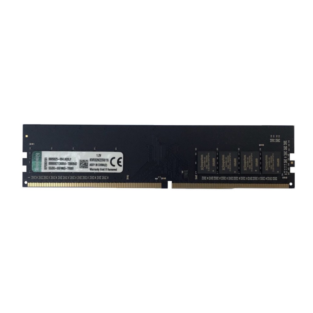 رم کامپیوتر DDR4 تک کاناله 3200 مگاهرتز cl22 کینگستون مدل kvr ظرفیت 16 گیگابایت رم کامپیوتر DDR4 تک کاناله 3200 مگاهرتز cl22 کینگستون مدل kvr ظرفیت 16 گیگابایت