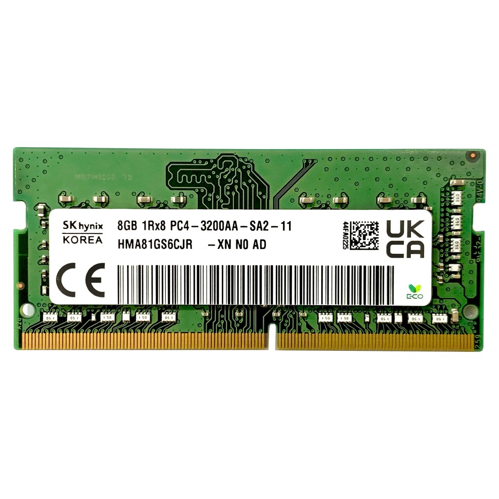 رم لپ تاپ DDR4 تک کاناله 3200 مگاهرتز CL22 اس کی هاینیکس مدل PC4-3200AA ظرفیت 8 گیگابایت