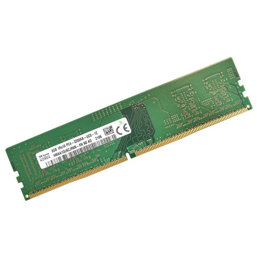 رم کامپیوتر DDR4 تک کاناله 3200 مگاهرتز CL22 اس کی هاینیکس مدل PC4-25600 ظرفیت 8 گیگابایت رم کامپیوتر DDR4 تک کاناله 3200 مگاهرتز CL22 اس کی هاینیکس مدل PC4-25600 ظرفیت 8 گیگابایت