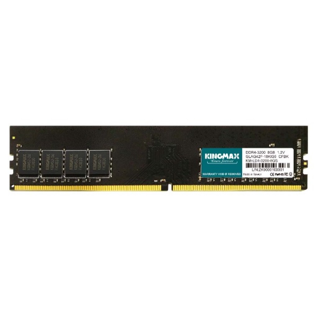 رم کامپیوتر DDR4 تک کاناله 3200 مگاهرتز کینگ‌مکس مدل GLOG24F-18K8K5 ظرفیت 8 گیگابایت