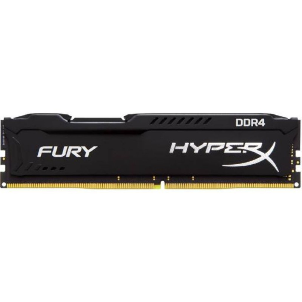 رم کامپیوتر DDR4 تک کاناله 2400 مگاهرتز cl16 مدل HyperX Fury Black ظرفیت 8 گیگابایت