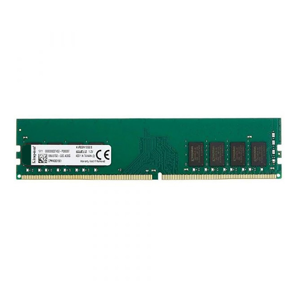 رم کامپیوتر DDR4 تک کاناله 2400 مگاهرتز CL17 کینگستون مدل PC4-2400 ظرفیت 8 گیگابایت