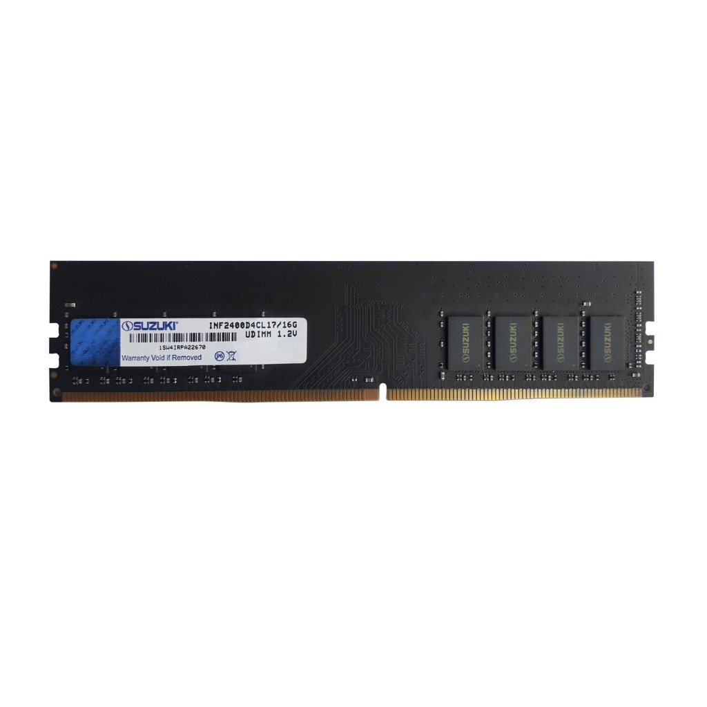 رم کامپیوتر DDR4 تک کاناله 2400 مگاهرتز CL17 سوزوکی مدل Infinity ظرفیت 16 گیگابایت رم کامپیوتر DDR4 تک کاناله 2400 مگاهرتز CL17 سوزوکی مدل Infinity ظرفیت 16 گیگابایت