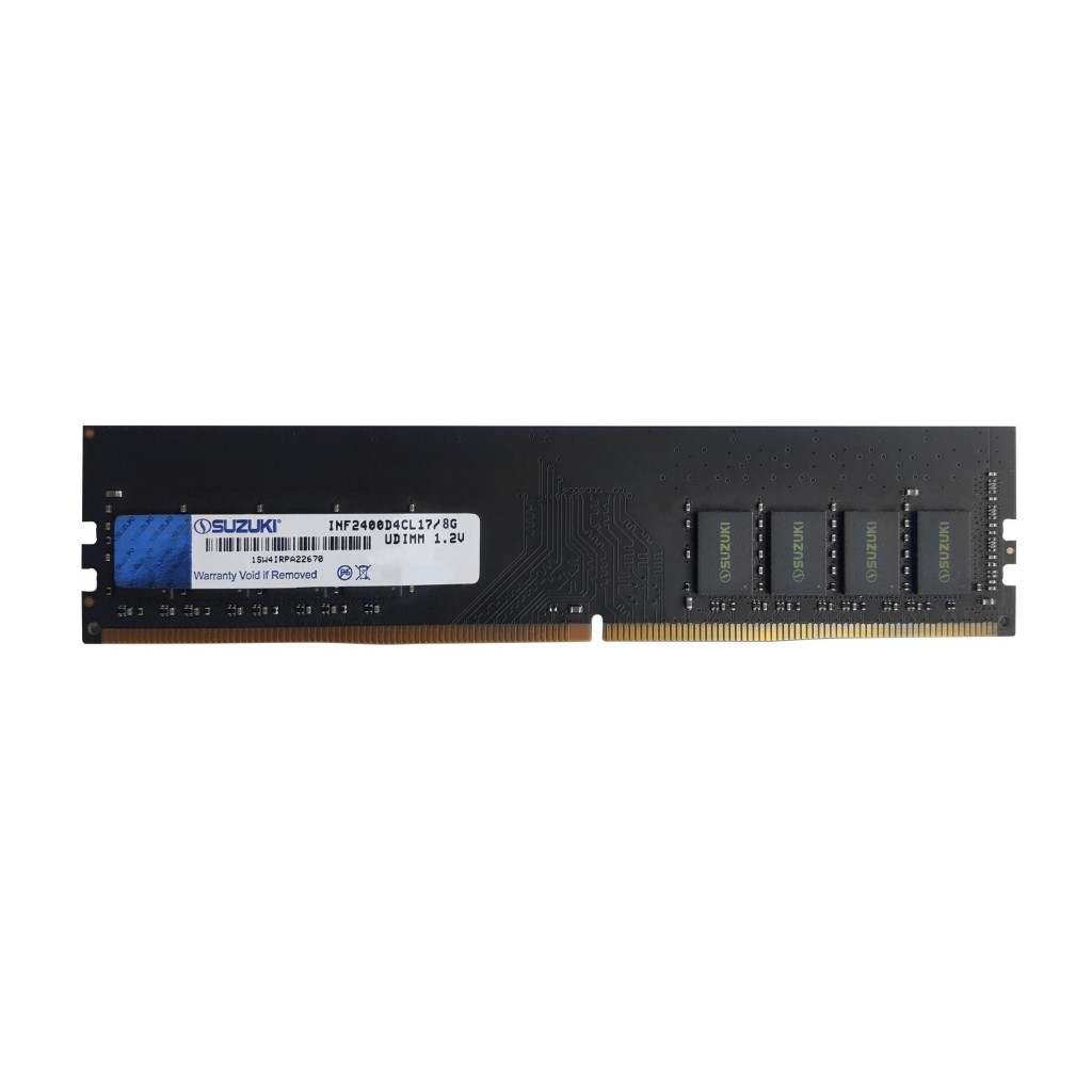رم کامپیوتر DDR4 تک کاناله 2400 مگاهرتز CL17 سوزوکی مدل Infinity ظرفیت 4 گیگابایت رم کامپیوتر DDR4 تک کاناله 2400 مگاهرتز CL17 سوزوکی مدل Infinity ظرفیت 4 گیگابایت