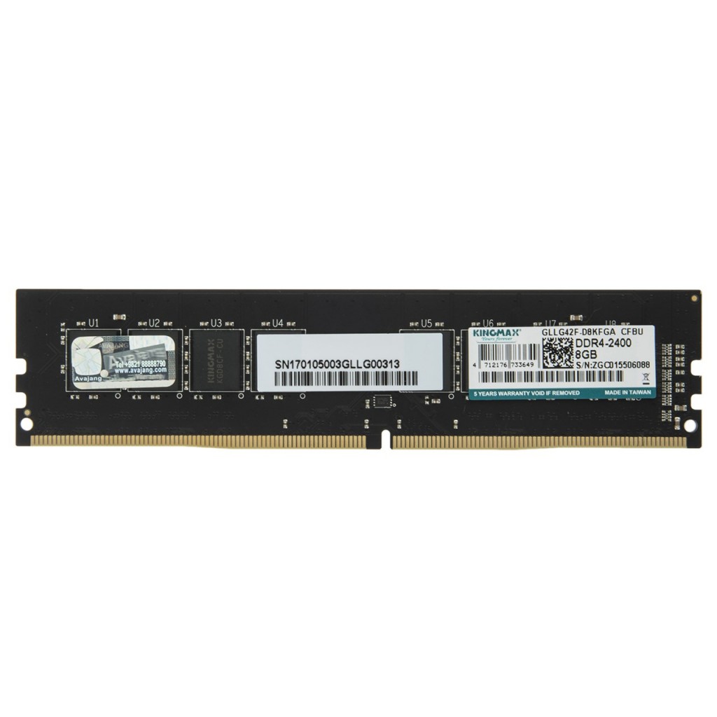 رم کامپیوتر DDR4 تک کاناله 2400 مگاهرتز کینگ مکس ظرفیت 8 گیگابایت رم کامپیوتر DDR4 تک کاناله 2400 مگاهرتز کینگ مکس ظرفیت 8 گیگابایت