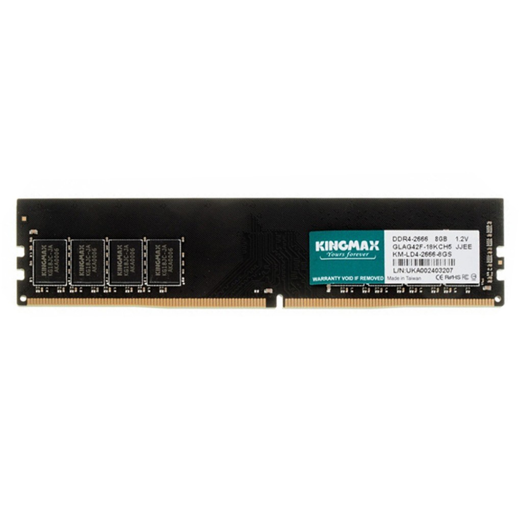 رم کامپیوتر DDR4 تک کاناله 2666 مگاهرتز CL19 کینگ مکس ظرفیت 8 گیگابایت