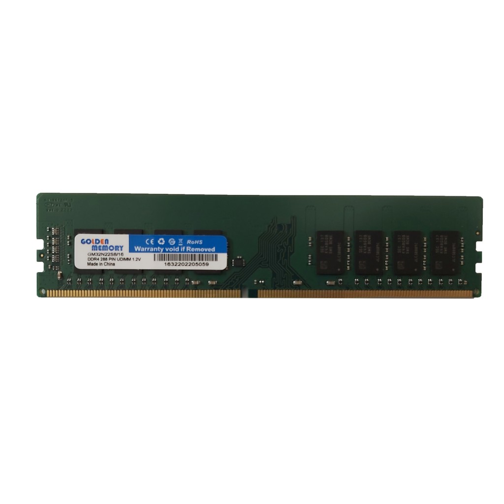 رم کامپیوتر DDR4 تک کاناله 3200 مگاهرتز CL22 جی اچ تی مدل Golden Memory ظرفیت 16 گیگابایت رم کامپیوتر DDR4 تک کاناله 3200 مگاهرتز CL22 جی اچ تی مدل Golden Memory ظرفیت 16 گیگابایت