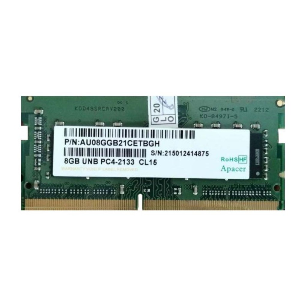 رم لپ تاپ DDR4 تک کاناله 2133 مگاهرتز CL15 اپیسر مدل Like ظرفیت 8 گیگابایت رم لپ تاپ DDR4 تک کاناله 2133 مگاهرتز CL15 اپیسر مدل Like ظرفیت 8 گیگابایت
