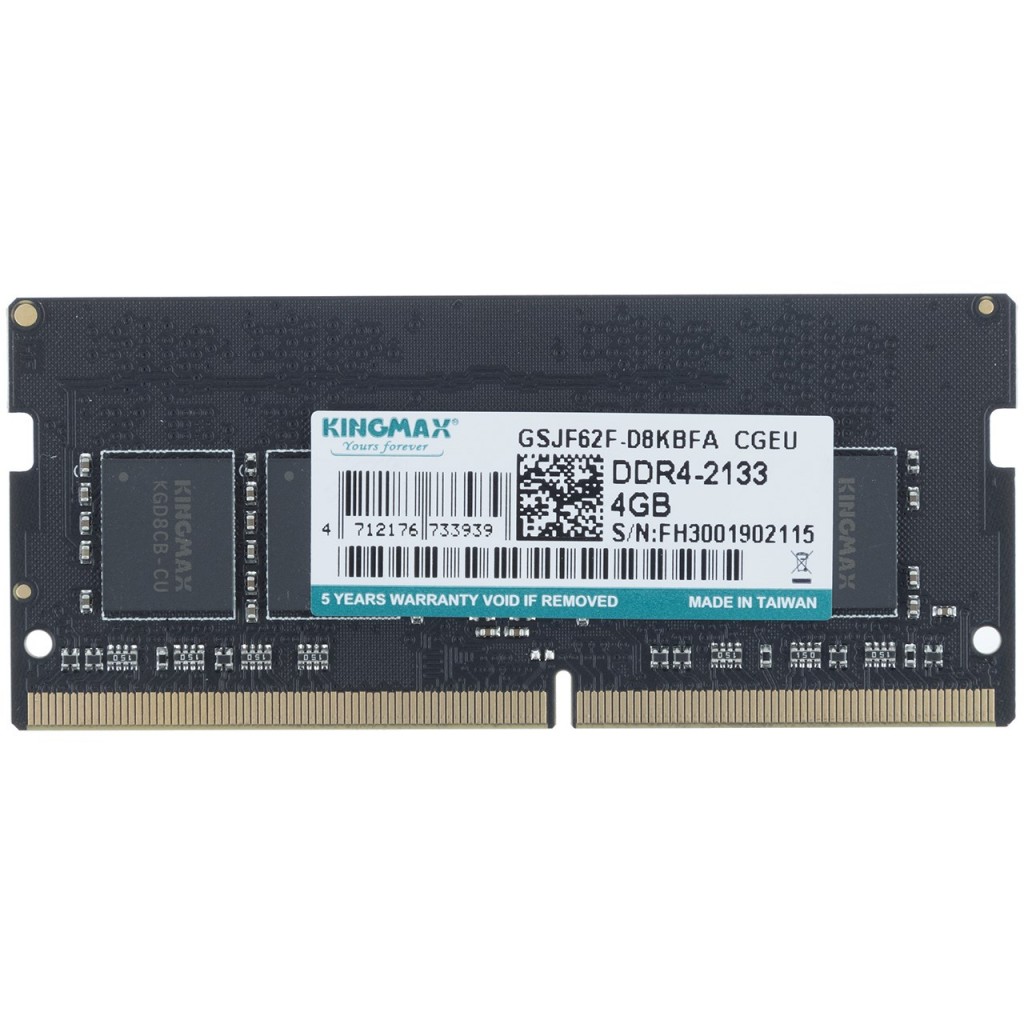 رم لپ تاپ DDR4 تک کاناله 2133 مگاهرتز کینگ مکس ظرفیت 4 گیگابایت رم لپ تاپ DDR4 تک کاناله 2133 مگاهرتز کینگ مکس ظرفیت 4 گیگابایت