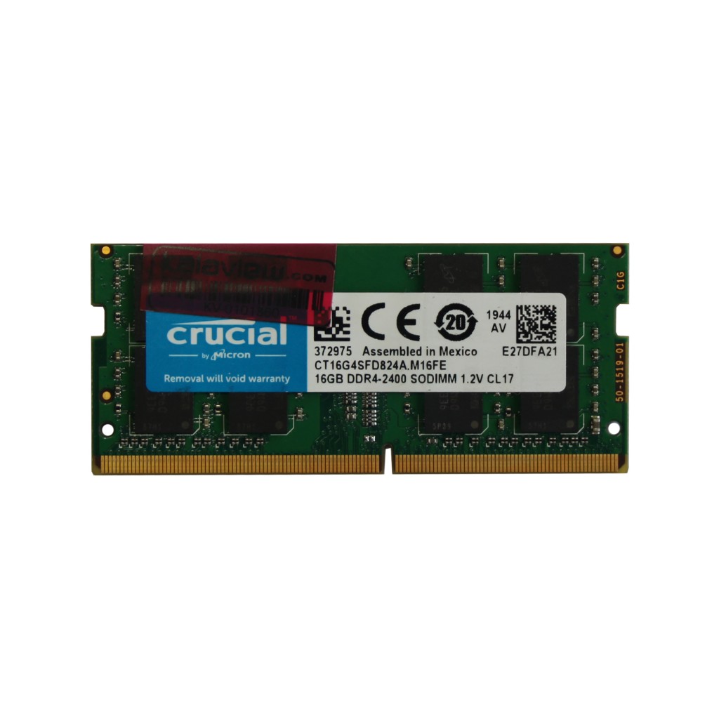 رم لپ تاپ DDR4 تک کاناله 2400 مگاهرتز CL17 کروشیال مدل PC4-19200 ظرفیت 16 گیگابایت رم لپ تاپ DDR4 تک کاناله 2400 مگاهرتز CL17 کروشیال مدل PC4-19200 ظرفیت 16 گیگابایت