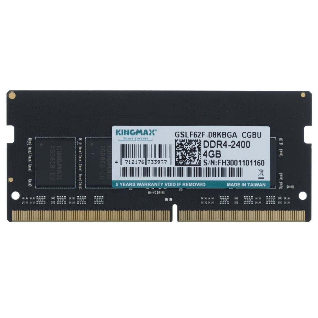رم لپ تاپ DDR4 تک کاناله 2400 مگاهرتز کینگ مکس ظرفیت 4 گیگابایت رم لپ تاپ DDR4 تک کاناله 2400 مگاهرتز کینگ مکس ظرفیت 4 گیگابایت