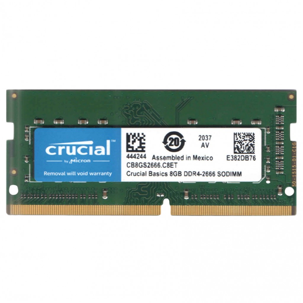 رم لپ تاپ DDR4 تک کاناله 2666 مگاهرتز CL19 کروشیال مدل Basics ظرفیت 8 گیگابایت