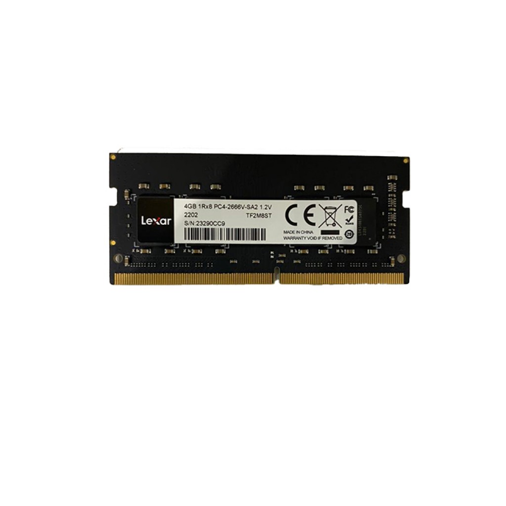 رم لپ تاپ DDR4 تک کاناله 2666 مگاهرتز CL19 لکسار مدل TF2M8ST ظرفیت 4 گیگابایت رم لپ تاپ DDR4 تک کاناله 2666 مگاهرتز CL19 لکسار مدل TF2M8ST ظرفیت 4 گیگابایت