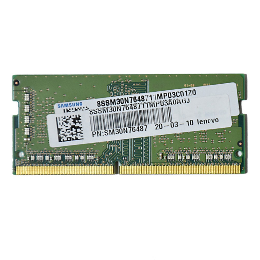 رم لپ تاپ DDR4 تک کاناله 2666 مگاهرتز سامسونگ مدل SM30N76487 ظرفیت 4 گیگابایت رم لپ تاپ DDR4 تک کاناله 2666 مگاهرتز سامسونگ مدل SM30N76487 ظرفیت 4 گیگابایت