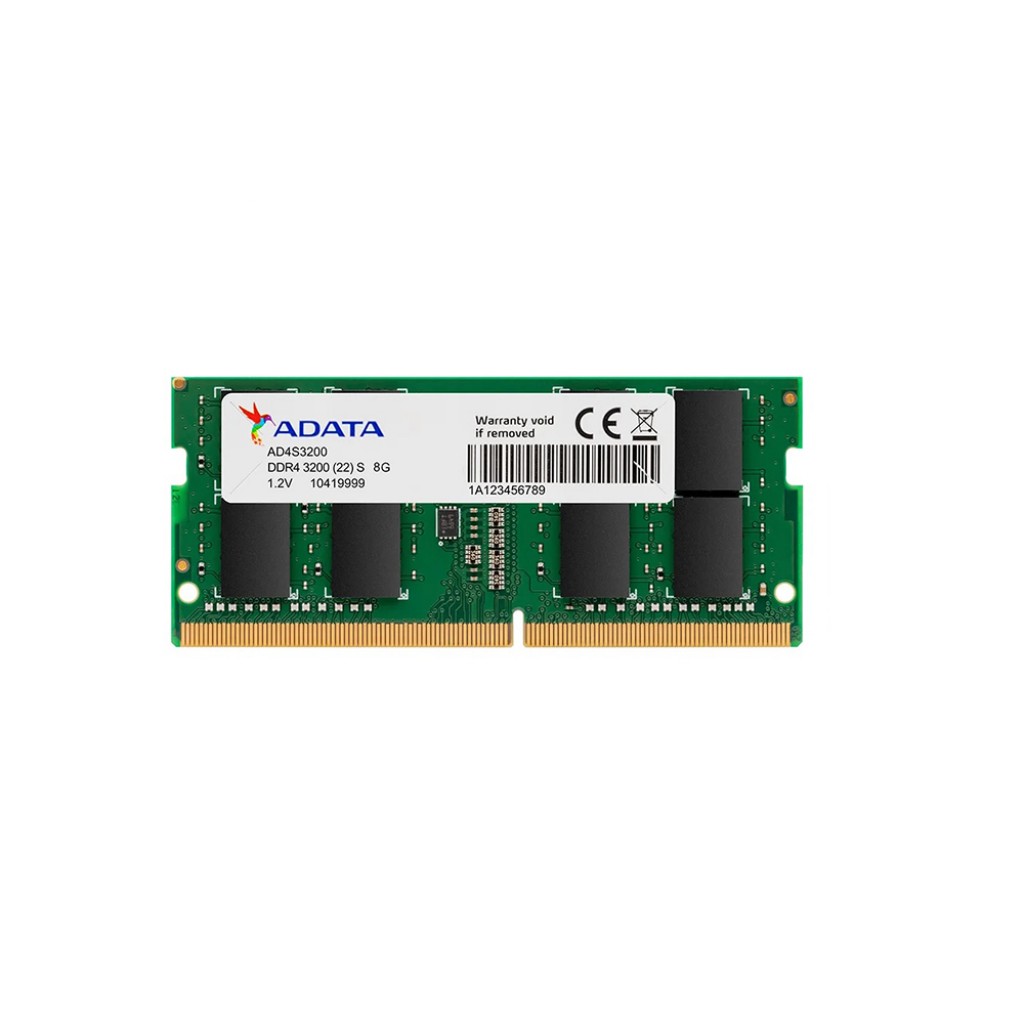 رم لپ تاپ DDR4 تک کاناله 3200 مگاهرتز CL19 ای دیتا مدل 3200 ظرفیت 8 گیگابایت رم لپ تاپ DDR4 تک کاناله 3200 مگاهرتز CL19 ای دیتا مدل 3200 ظرفیت 8 گیگابایت
