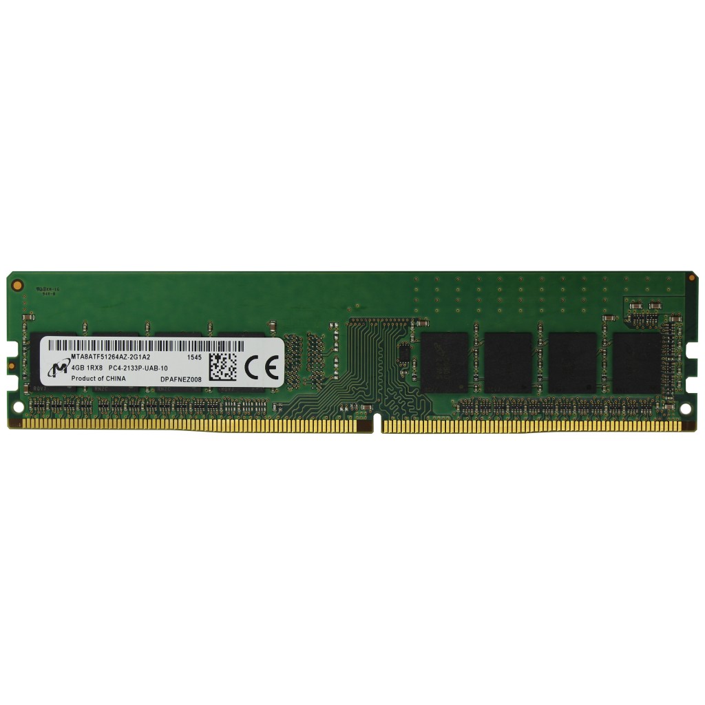 رم کامپیوتر DDR4 تک کاناله 2133 مگاهرتز CL15 میکرون مدل MT ظرفیت 4 گیگابایت