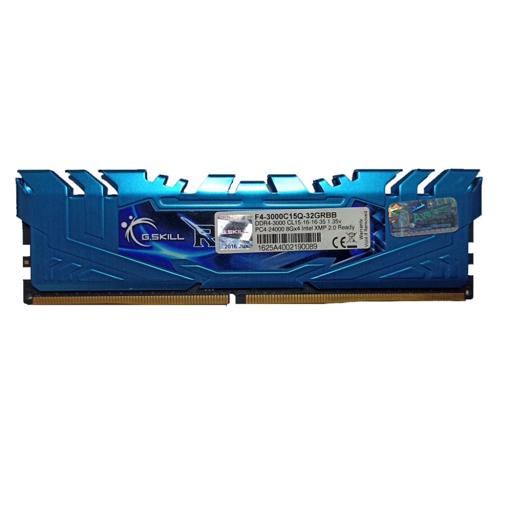رم کامپیوتر DDR4 تک کاناله 2400 مگاهرتز CL15 جی اسکیل مدل F4-3000C15Q-32GRBB ظرفیت 8 گیگابایت رم کامپیوتر DDR4 تک کاناله 2400 مگاهرتز CL15 جی اسکیل مدل F4-3000C15Q-32GRBB ظرفیت 8 گیگابایت