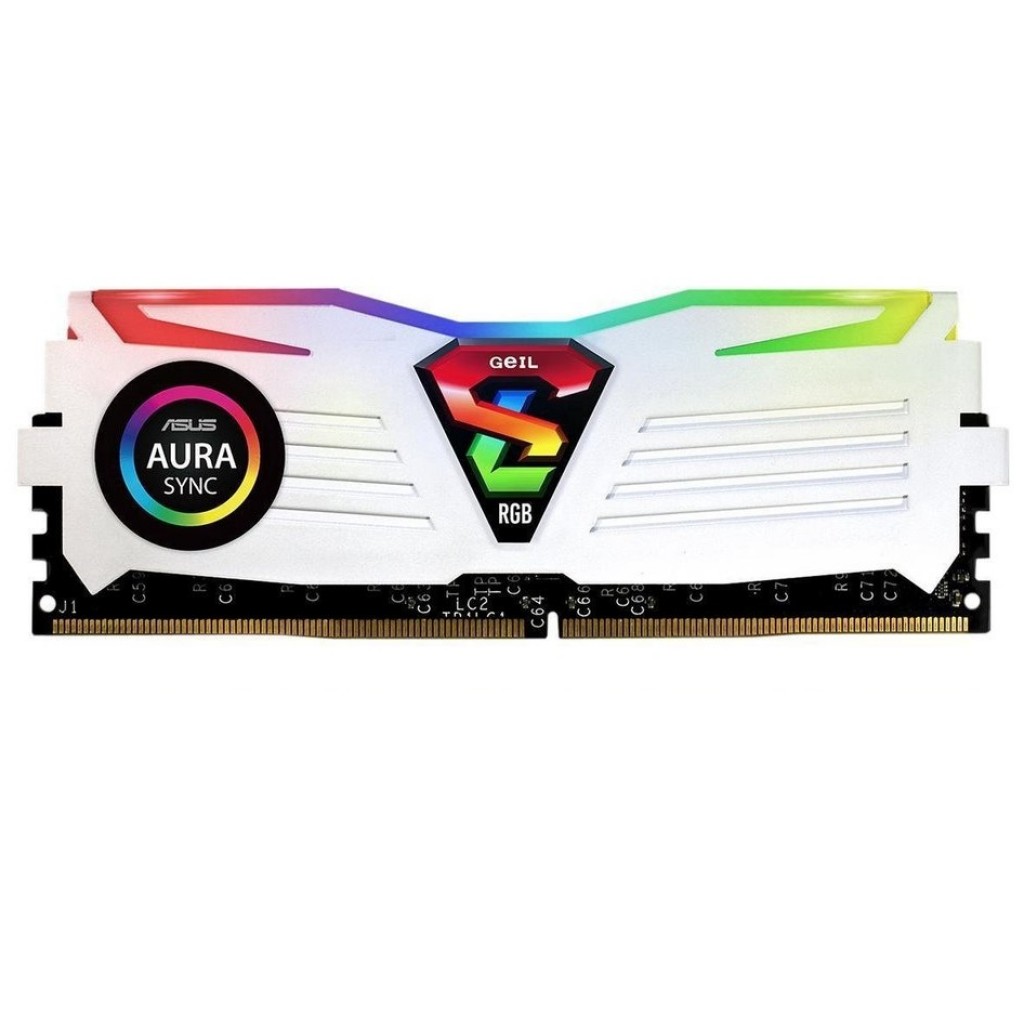 رم کامپیوتر DDR4 تک کاناله 2400 مگاهرتز CL16 گیل مدل Super Luce RGB ظرفیت 8 گیگابایت رم کامپیوتر DDR4 تک کاناله 2400 مگاهرتز CL16 گیل مدل Super Luce RGB ظرفیت 8 گیگابایت