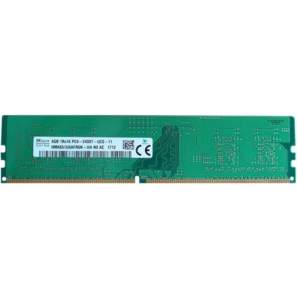 رم کامپیوتر  DDR4 تک کاناله 2400 مگاهرتز CL17 اس کی هاینیکس مدل HMA851U6AFR6N-UH ظرفیت 4 گیگابایت