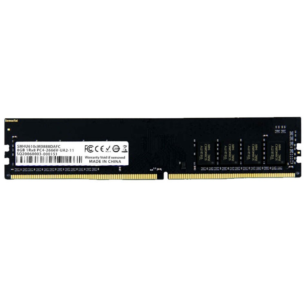 رم کامپیوتر DDR4 تک کاناله 2666مگاهرتز CL17 وریتی مدل A002 ظرفیت 8 گیگابایت رم کامپیوتر DDR4 تک کاناله 2666مگاهرتز CL17 وریتی مدل A002 ظرفیت 8 گیگابایت