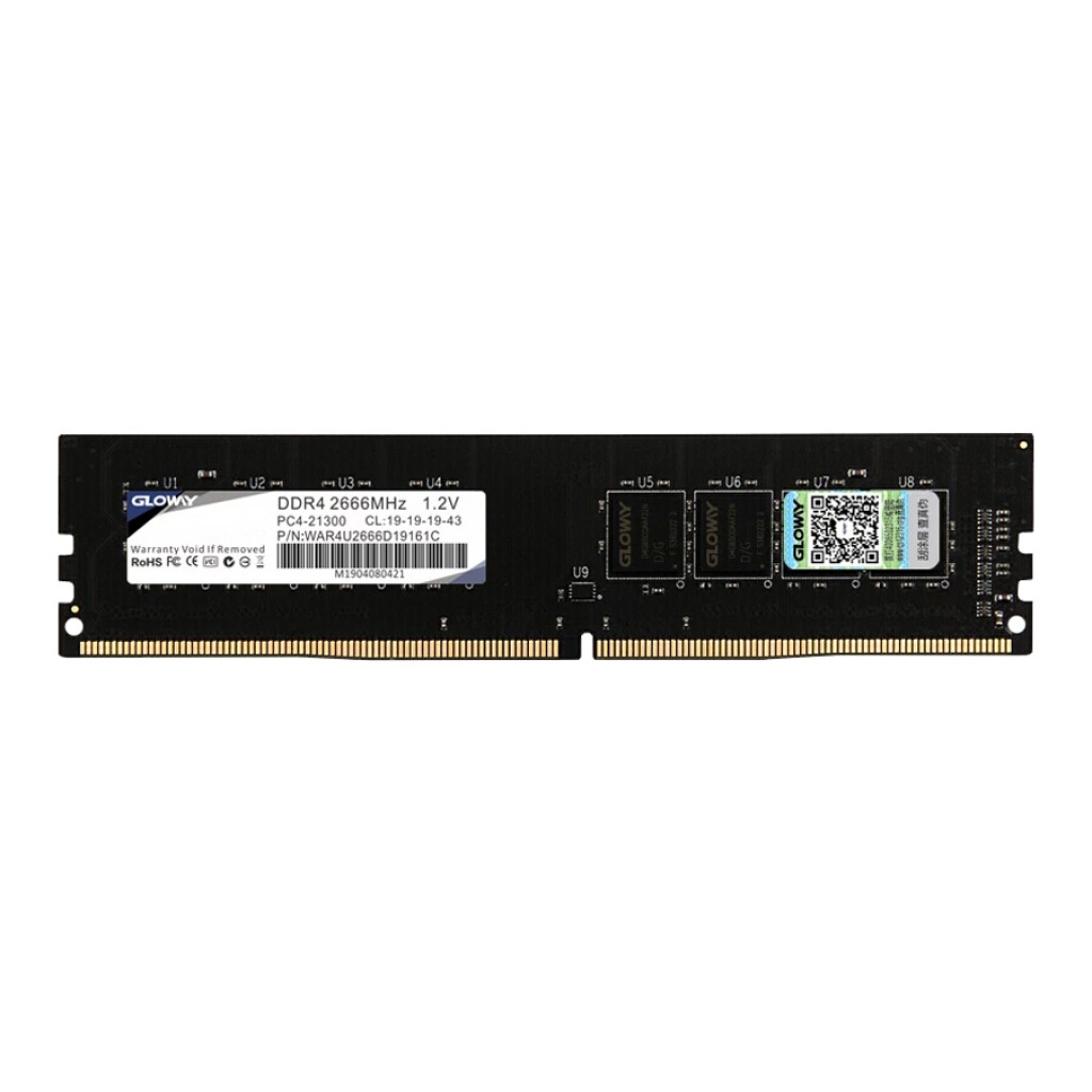 رم کامپیوتر DDR4 تک کاناله 2666 مگاهرتز CL19 گلووی مدل WAR Series ظرفیت 8 گیگابایت رم کامپیوتر DDR4 تک کاناله 2666 مگاهرتز CL19 گلووی مدل WAR Series ظرفیت 8 گیگابایت