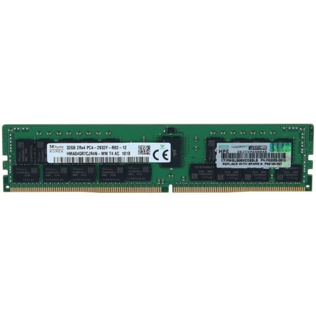 رم سرور DDR4 تک کاناله 2933 مگاهرتز اچ پی ای مدل Kit P00924-B21 ظرفیت 32 گیگابایت رم سرور DDR4 تک کاناله 2933 مگاهرتز اچ پی ای مدل Kit P00924-B21 ظرفیت 32 گیگابایت