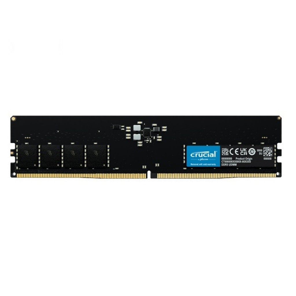 رم کامپیوتر DDR5 تک کاناله 4800 مگاهرتز CL40 کروشیال مدل CT32 ظرفیت 32 گیگابایت