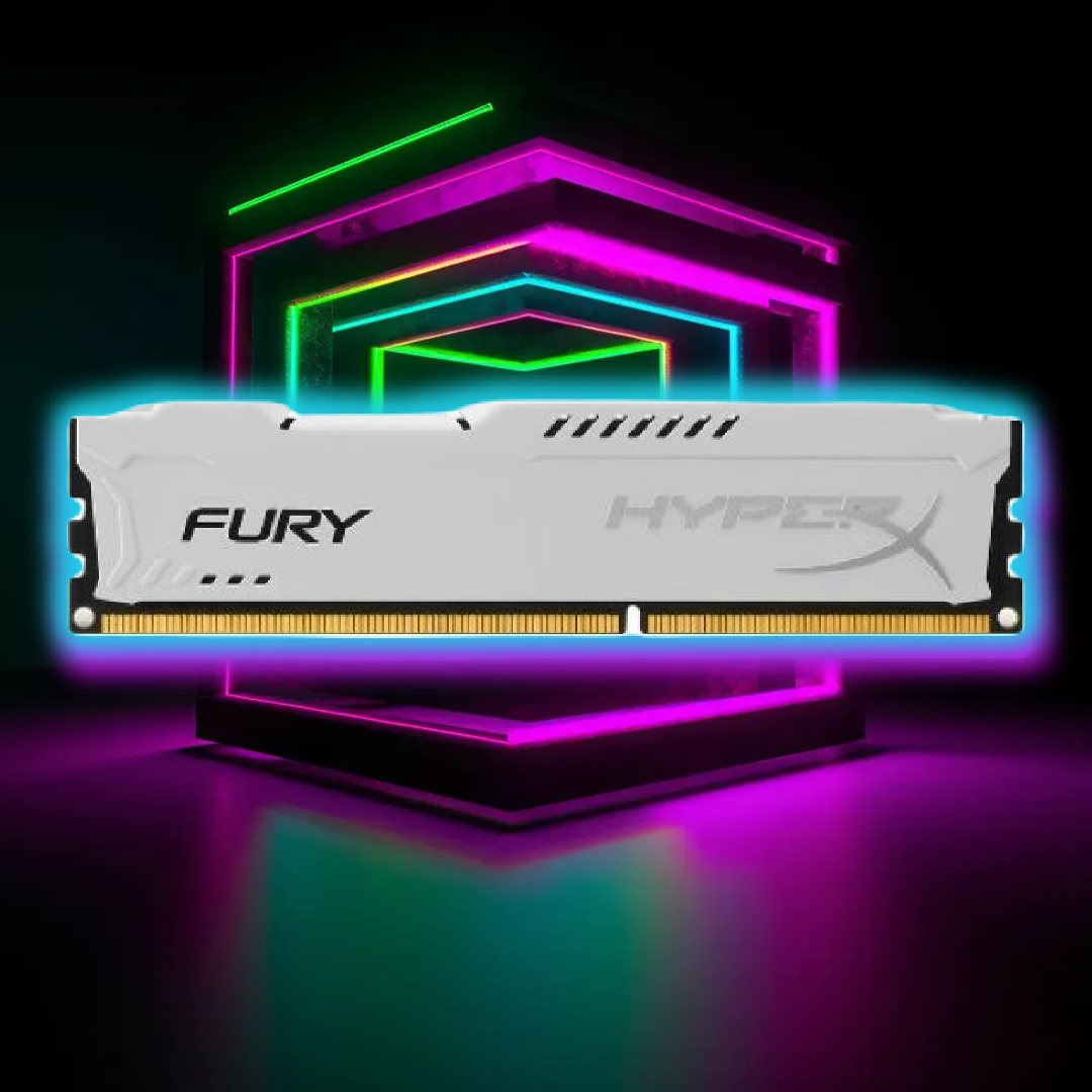 <strong><b>رم کامپیوتر</b></strong> DDR3 تک کاناله 1600 مگاهرتز CL10 کینگستون مدل  HYPERX-FURY Blackظرفیت 4 گیگابایت