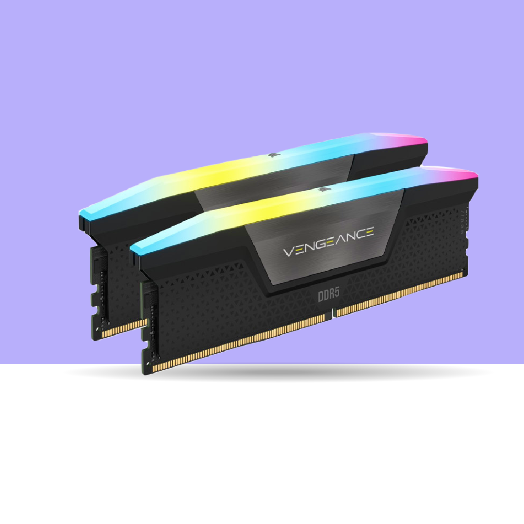 <strong><b>رم کامپیوتر</b></strong> DDR5 دو کاناله 6000 مگاهرتز CL36 کورسیر مدل VENGEANCE RGB ظرفیت 32 گیگابایت